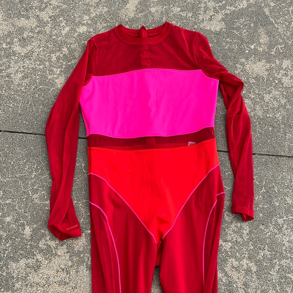 Ivy Park Red and Pink Catsuit size 1x